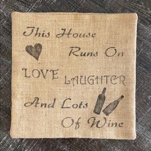 Burlap Throw Pillow Case / Wall Decor